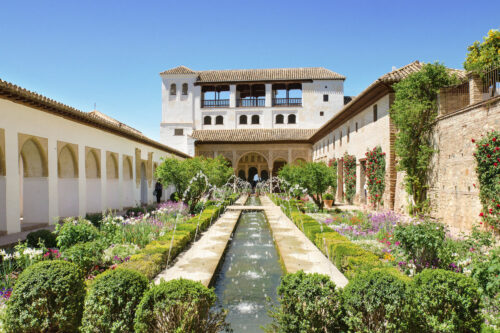 A garden in Granada's Alhambra