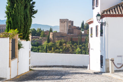 Alleyway in Granada's Albaicin district