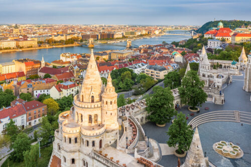 Dans le quartier de Buda à Budapest