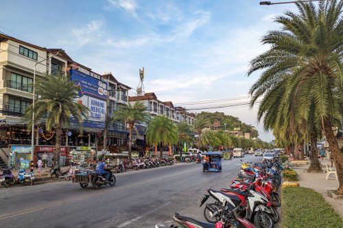 Main street in Ao Nang