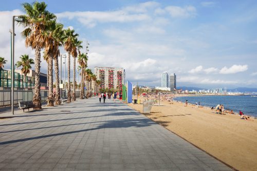 Barceloneta Beach in Barcelone