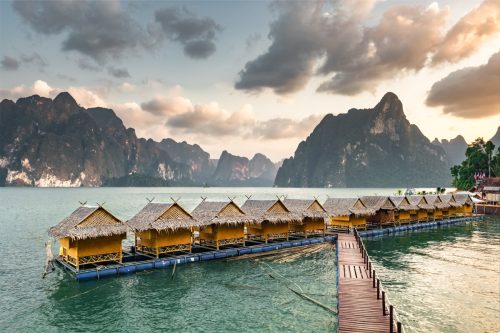 Raft houses, Khao Sok lake