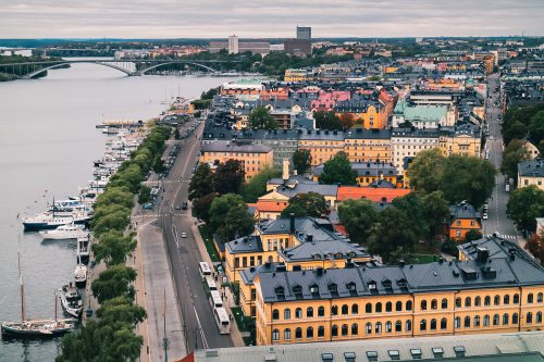 Panoramic view of Stockholm's Kungsholmen district