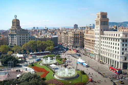 Place of Catalogne in Barcelona