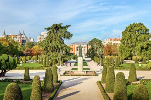 A garden in Madrid