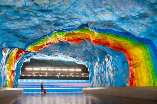 Stadion metro station in Stockholm