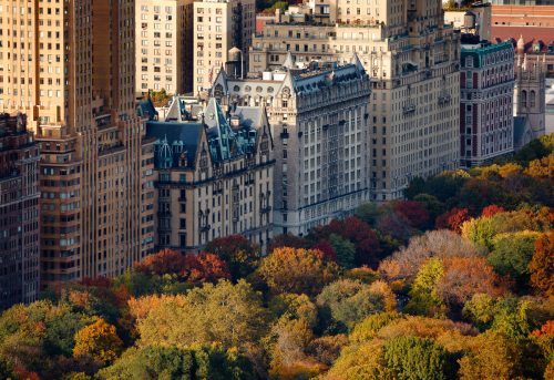 Surroundings of Central Park in New York