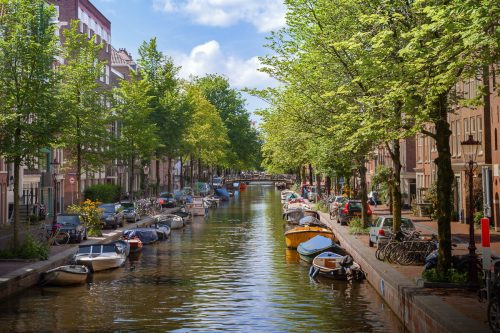 Canal in Amsterdam.