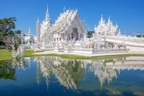 White temple in south of Chiang Rai