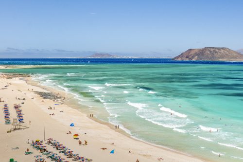 Corralejo Beach in Fuerteventura