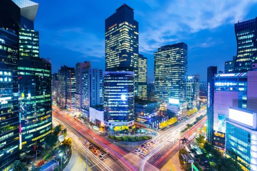 Gangnam district in Seoul