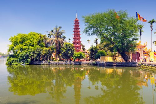 Tran Quoc pagoda in Hanoi's Ho Tay district