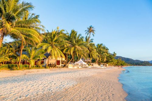 White sand beach in Koh Chang