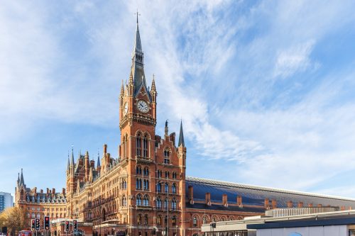 Saint Pancras station in London