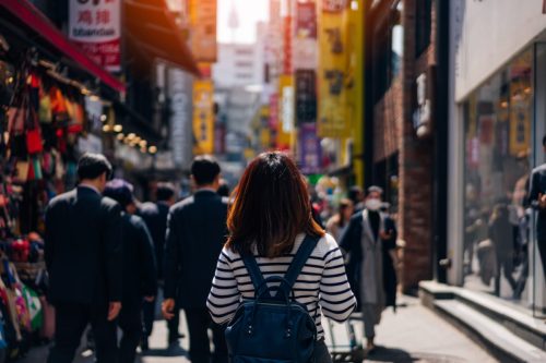 A street in Mapo Gu in Seoul