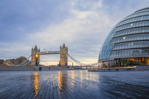 Tower bridge in London south