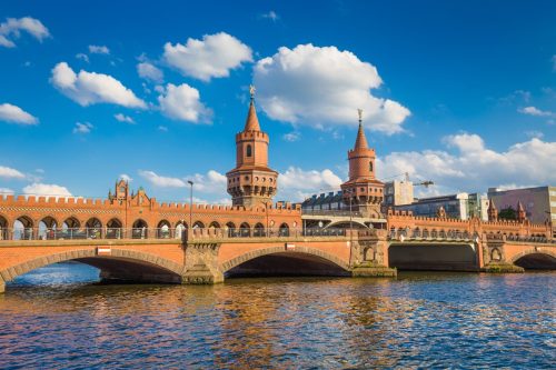 Oberbaum Kreuzberg bridge in Berlin