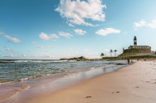 Barra beach in Salvador de Bahia