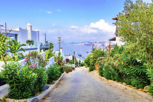 Bitez street in Bodrum