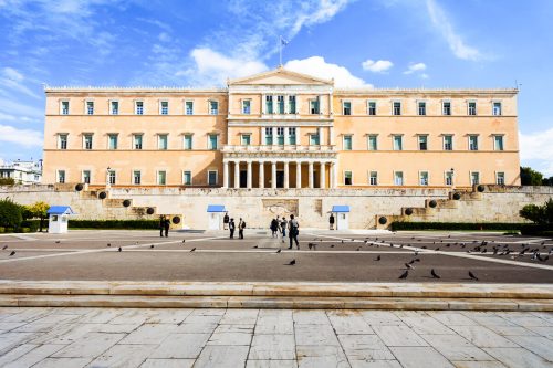 Greek Parliament on Syntagma Square in Athens